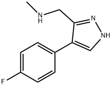 N-{[4-(4-Fluorophenyl)-1H-pyrazol-3-yl]methyl}-N-methylamine Structure