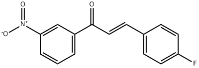 1-(3-Nitrophenyl)-3-(4-fluorophenyl)-prop-2-en-1-one Struktur