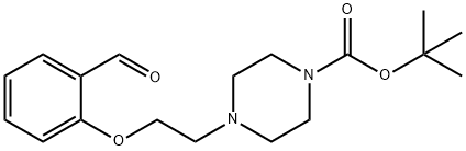 tert-Butyl 4-[2-(2-formylphenoxy)-ethyl]piperazine-1-carboxylate Struktur