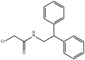 2-氯-N-[2,2-二(苯基)乙基]乙酰胺, 90065-24-0, 结构式