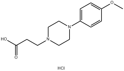 3-[4-(4-METHOXY-PHENYL)-PIPERAZIN-1-YL]-PROPIONIC ACID DIHYDROCHLORIDE Structure