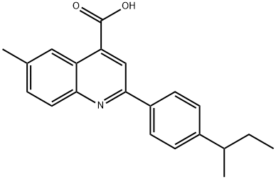 2-(4-SEC-BUTYLPHENYL)-6-METHYLQUINOLINE-4-CARBOXYLIC ACID|2-(4-丁-2-基苯基)-6-甲基-喹啉-4-羧酸