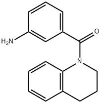 (3-AMINOPHENYL)[3,4-DIHYDRO-1(2H)-QUINOLINYL]-METHANONE Struktur