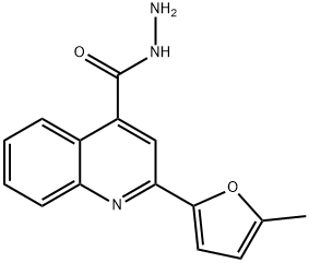 2-(5-甲基-2-呋喃)-4-喹啉卡巴肼, 524733-46-8, 结构式