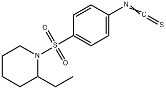 2-ETHYL-1-[(4-ISOTHIOCYANATOPHENYL)SULFONYL]PIPERIDINE Structure