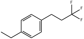 1-エチル-4-(3,3,3-トリフルオロプロピル)ベンゼン 化学構造式