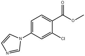 methyl 2-chloro-4-(1H-imidazol-1-yl)benzenecarboxylate Structure