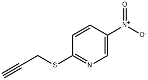 5-nitro-2-(2-propynylsulfanyl)pyridine Struktur