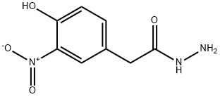 2-(4-hydroxy-3-nitrophenyl)acetohydrazide 化学構造式