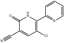 5-chloro-2-oxo-6-(2-pyridinyl)-1,2-dihydro-3-pyridinecarbonitrile Structure