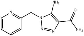 5-アミノ-1-(2-ピリジニルメチル)-1H-1,2,3-トリアゾール-4-カルボキサミド 化学構造式