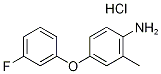 4-(3-Fluorophenoxy)-2-methylaniline hydrochloride Structure