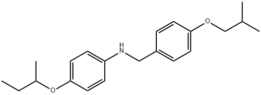 4-(sec-Butoxy)-N-(4-isobutoxybenzyl)aniline Struktur
