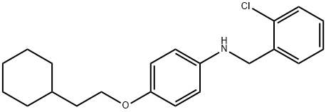 N-(2-Chlorobenzyl)-4-(2-cyclohexylethoxy)aniline Struktur