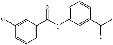 N-(3-Acetylphenyl)-3-chlorobenzamide Struktur