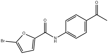 N-(4-Acetylphenyl)-5-bromo-2-furamide Struktur