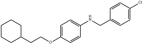 N-(4-Chlorobenzyl)-4-(2-cyclohexylethoxy)aniline Structure