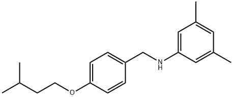 N-[4-(Isopentyloxy)benzyl]-3,5-dimethylaniline Structure