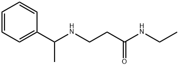 N-Ethyl-3-[(1-phenylethyl)amino]propanamide Struktur