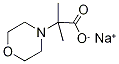Sodium 2-methyl-2-morpholin-4-ylpropanoate Structure
