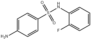 4-アミノ-N-(2-フルオロフェニル)ベンゼンスルホンアミド 化学構造式