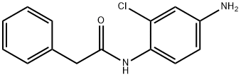 N-(4-アミノ-2-クロロフェニル)-2-フェニルアセトアミド 化学構造式