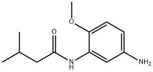 N-(5-アミノ-2-メトキシフェニル)-3-メチルブタンアミド 化学構造式