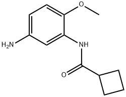 N-(5-アミノ-2-メトキシフェニル)シクロブタンカルボキサミド 化学構造式