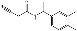 2-cyano-N-[1-(3,4-dimethylphenyl)ethyl]acetamide Struktur
