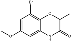 8-溴-6-甲氧基-2-甲基-2H-苯并[B][1,4]噁嗪-3(4H)-酮, 1092352-94-7, 结构式