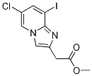 methyl 2-(6-chloro-8-iodoimidazo[1,2-a]pyridin-2-yl)acetate Struktur