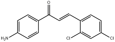 (2E)-1-(4-aminophenyl)-3-(2,4-dichlorophenyl)prop-2-en-1-one Structure
