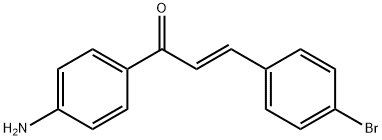 (2E)-1-(4-aminophenyl)-3-(4-bromophenyl)prop-2-en-1-one Struktur