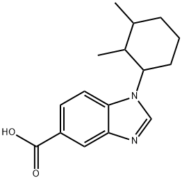 1-(2,3-dimethylcyclohexyl)-1H-benzimidazole-5-carboxylic acid Structure