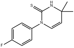 1-(4-fluorophenyl)-4,4-dimethyl-1,4-dihydropyrimidine-2-thiol Structure