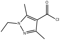 1-ethyl-3,5-dimethyl-1H-pyrazole-4-carbonyl chloride Structure