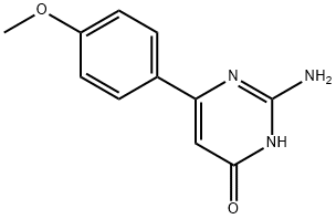 2-氨基-6-(4-甲氧基苯基)嘧啶-4-醇 结构式