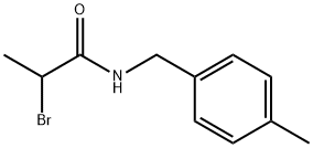 2-bromo-N-(4-methylbenzyl)propanamide Structure