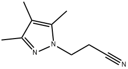 3-(3,4,5-TRIMETHYL-1H-PYRAZOL-1-YL)PROPANENITRILE,90648-18-3,结构式