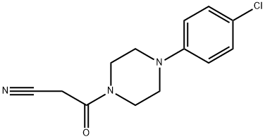 3-[4-(4-chlorophenyl)piperazin-1-yl]-3-oxopropanenitrile Struktur