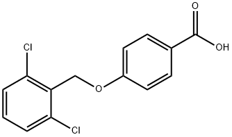 4-(2,6-二氯苄基)氧基苯甲酸, 149289-09-8, 结构式