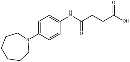 4-[(4-azepan-1-ylphenyl)amino]-4-oxobutanoic acid Structure
