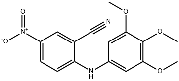 5-nitro-2-[(3,4,5-trimethoxyphenyl)amino]benzonitrile Structure