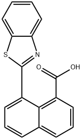 8-(1,3-benzothiazol-2-yl)-1-naphthoic acid Struktur
