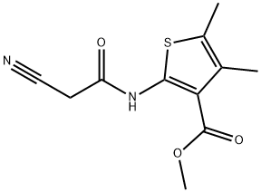 methyl 2-[(cyanoacetyl)amino]-4,5-dimethylthiophene-3-carboxylate Structure