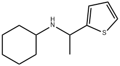 N-(1-噻吩-2-基乙基)环己胺, 1019474-95-3, 结构式