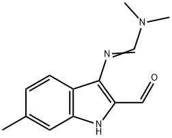 N'-(2-formyl-6-methyl-1H-indol-3-yl)-N,N-dimethylimidoformamide Structure
