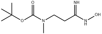 tert-butyl [(3Z)-3-amino-3-(hydroxyimino)propyl]methylcarbamate Struktur