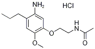 N-[2-(5-氨基-2-甲氧基-4-丙基苯氧基)乙基]乙酰胺盐酸盐, 1051368-84-3, 结构式