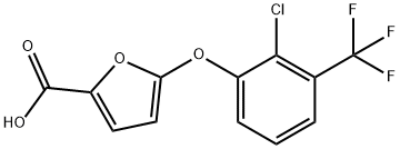 5-[2-chloro-3-(trifluoromethyl)phenoxy]-2-furoic acid Structure